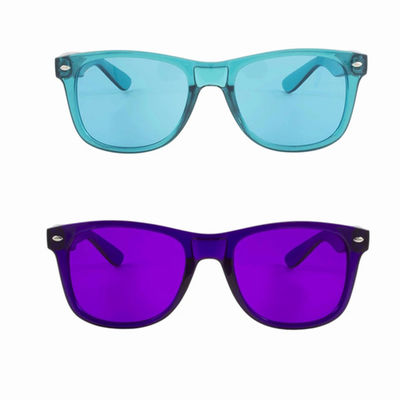 O humor relaxa a lente colorida vidros Sun Glassess da terapia da cor para os homens das mulheres unisex
